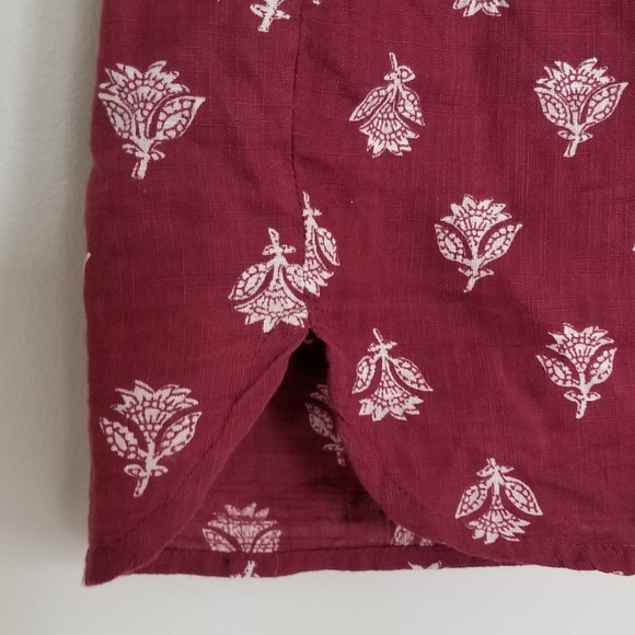 Old Navy maroon printed dress size S - Picture 8 of 8